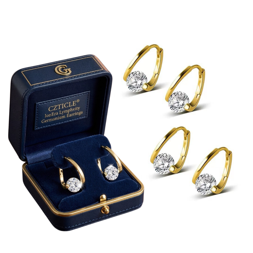 CZTICLE® IonEra Lymphvity Germanium Earrings
