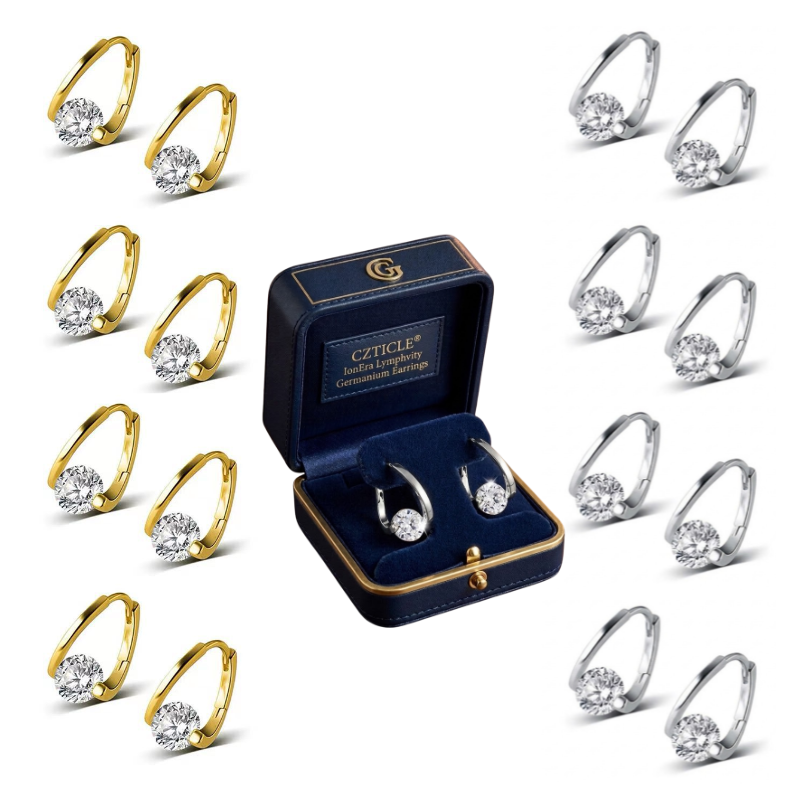 CZTICLE® IonEra Lymphvity Germanium Earrings
