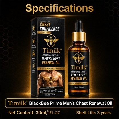 Timilk® BlackBee Prime Men's Chest Renewal Oil