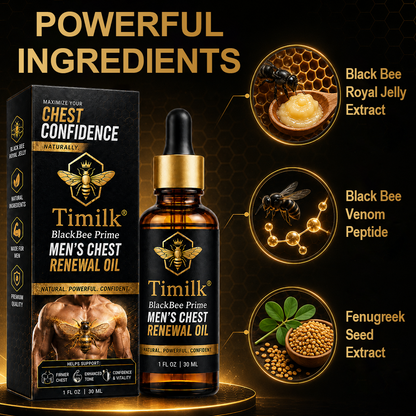 Timilk® BlackBee Prime Men's Chest Renewal Oil