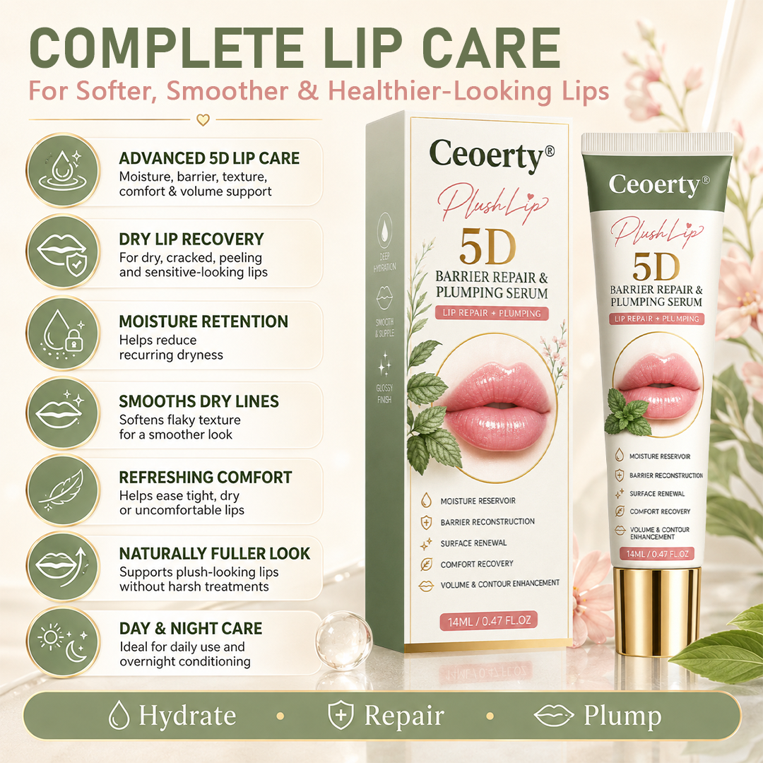 Ceoerty® PlushLip 5D Barrier Repair & Plumping Serum