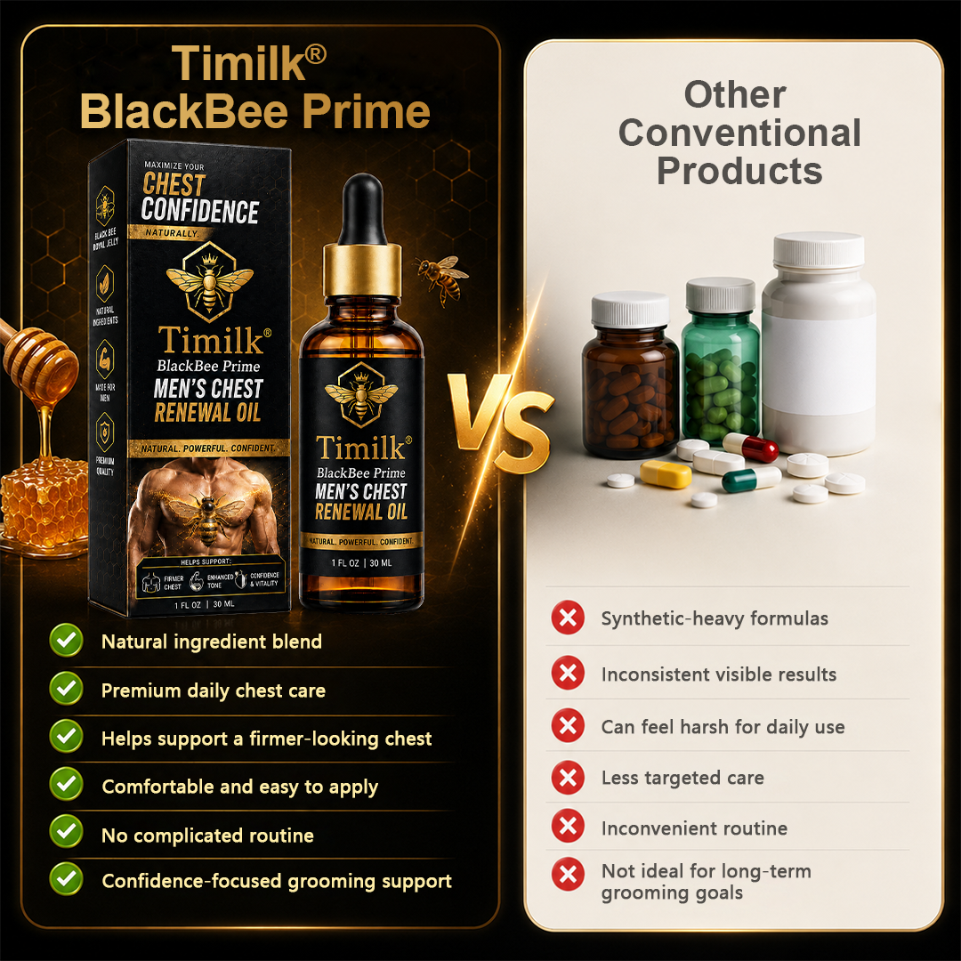 Timilk® BlackBee Prime Men's Chest Renewal Oil
