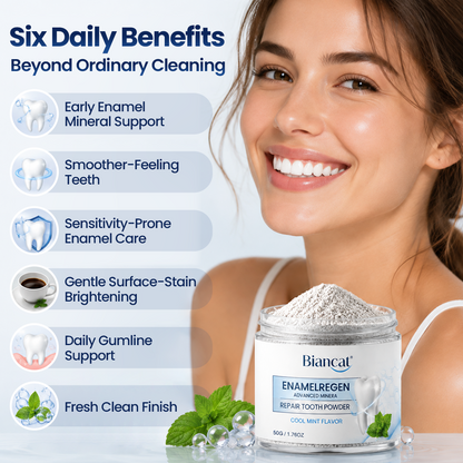 Biancat® EnamelRegen Advanced Mineral Repair Tooth Powder