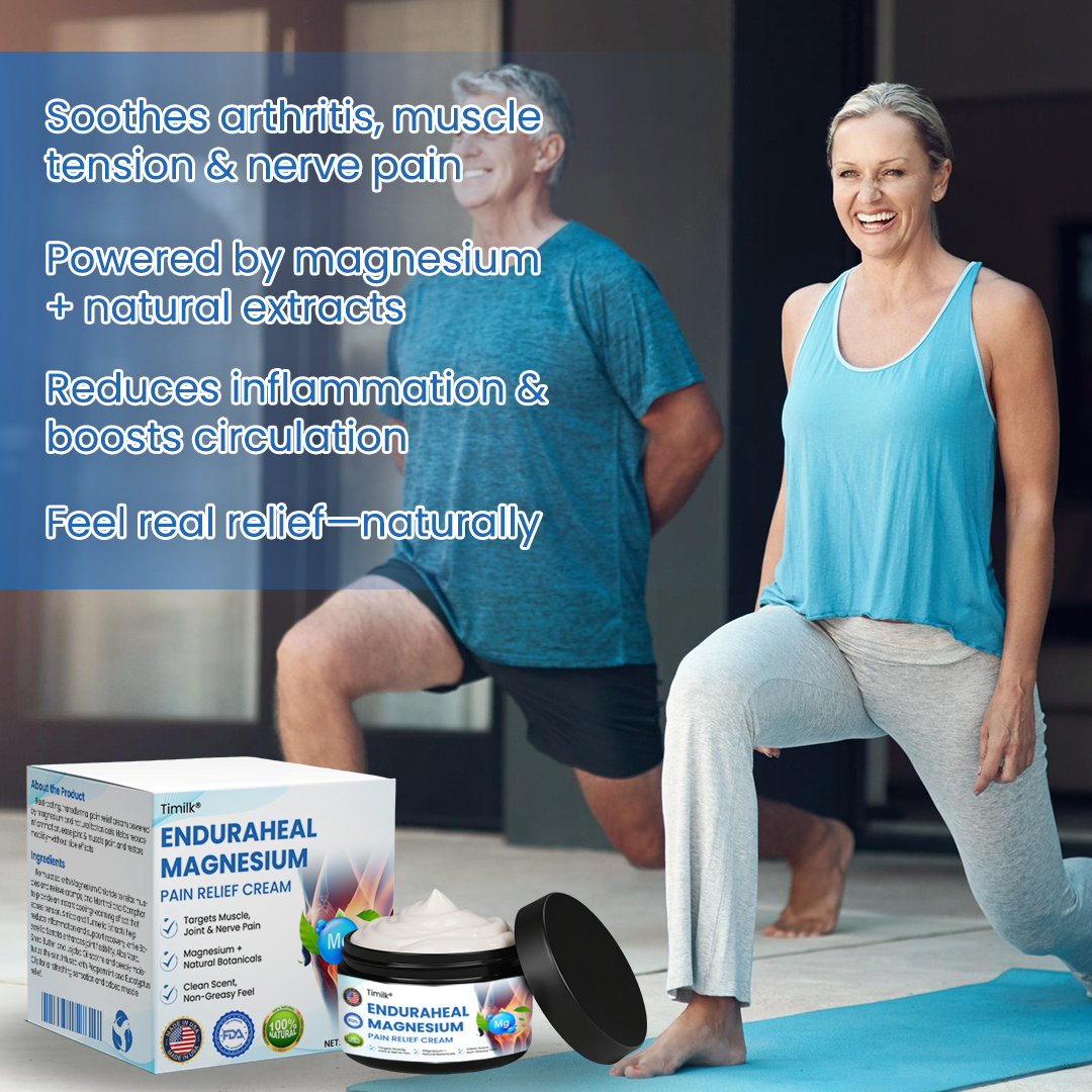 Timilk® EnduraHeal Magnesium Pain Relief Cream (Treats Arthritis, Neuropathy, Rheumatism, Sports Injuries & More)