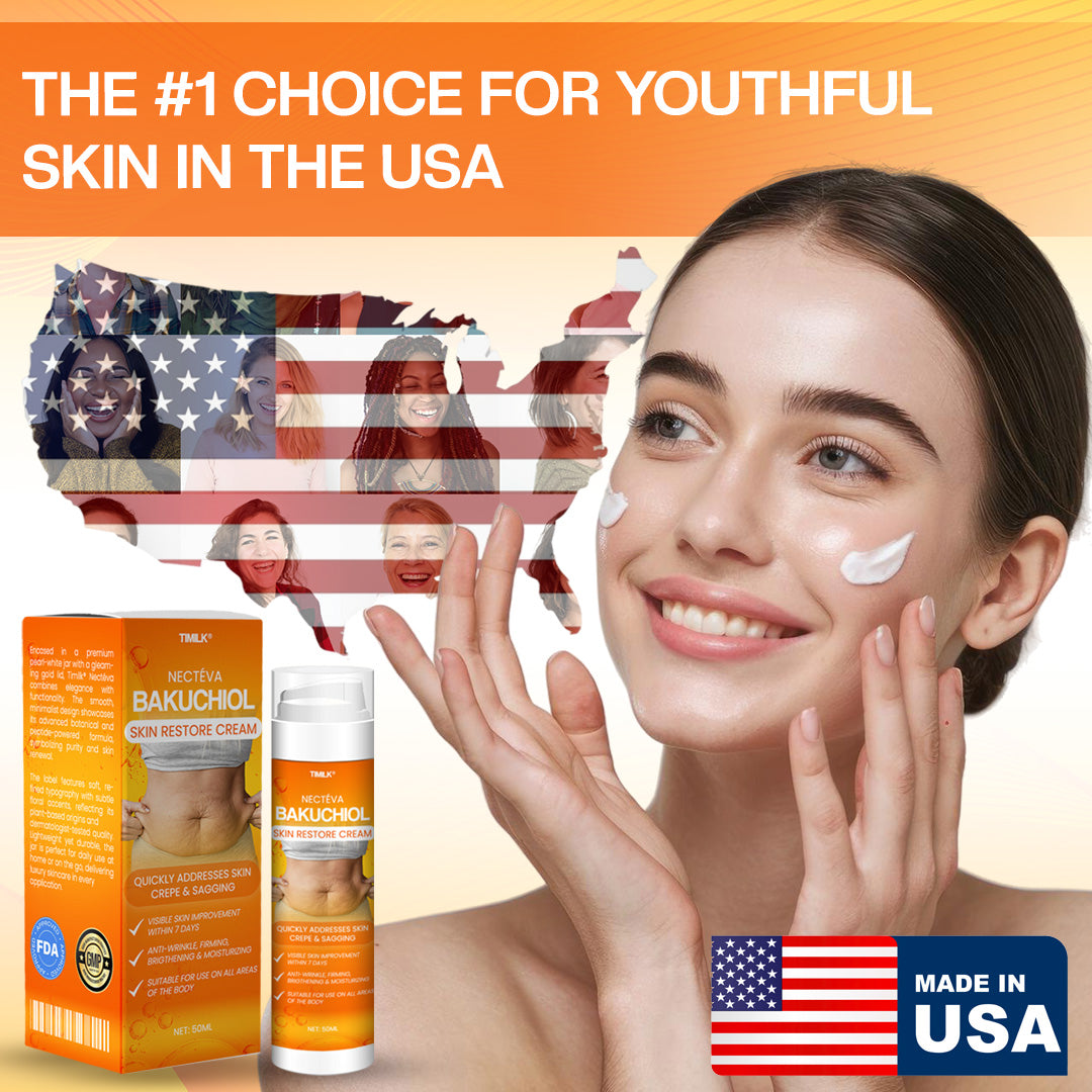 Timilk® Nectéva Bakuchiol Skin Restore Cream - (Anti-aging, Hydrating, Skin Firming & Lifting)