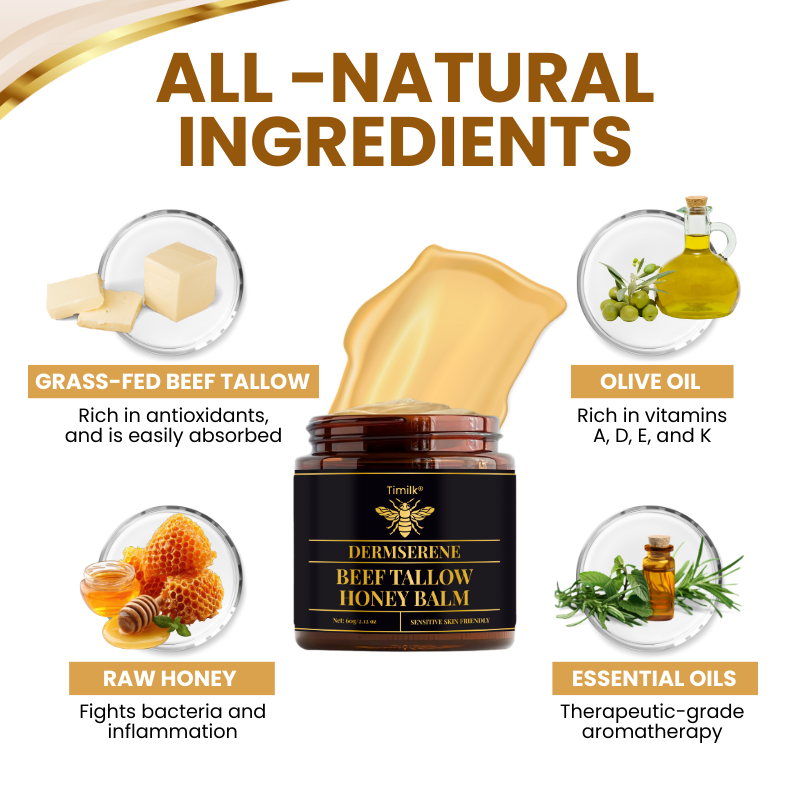 Timilk® DermSerene Beef Tallow Honey Balm