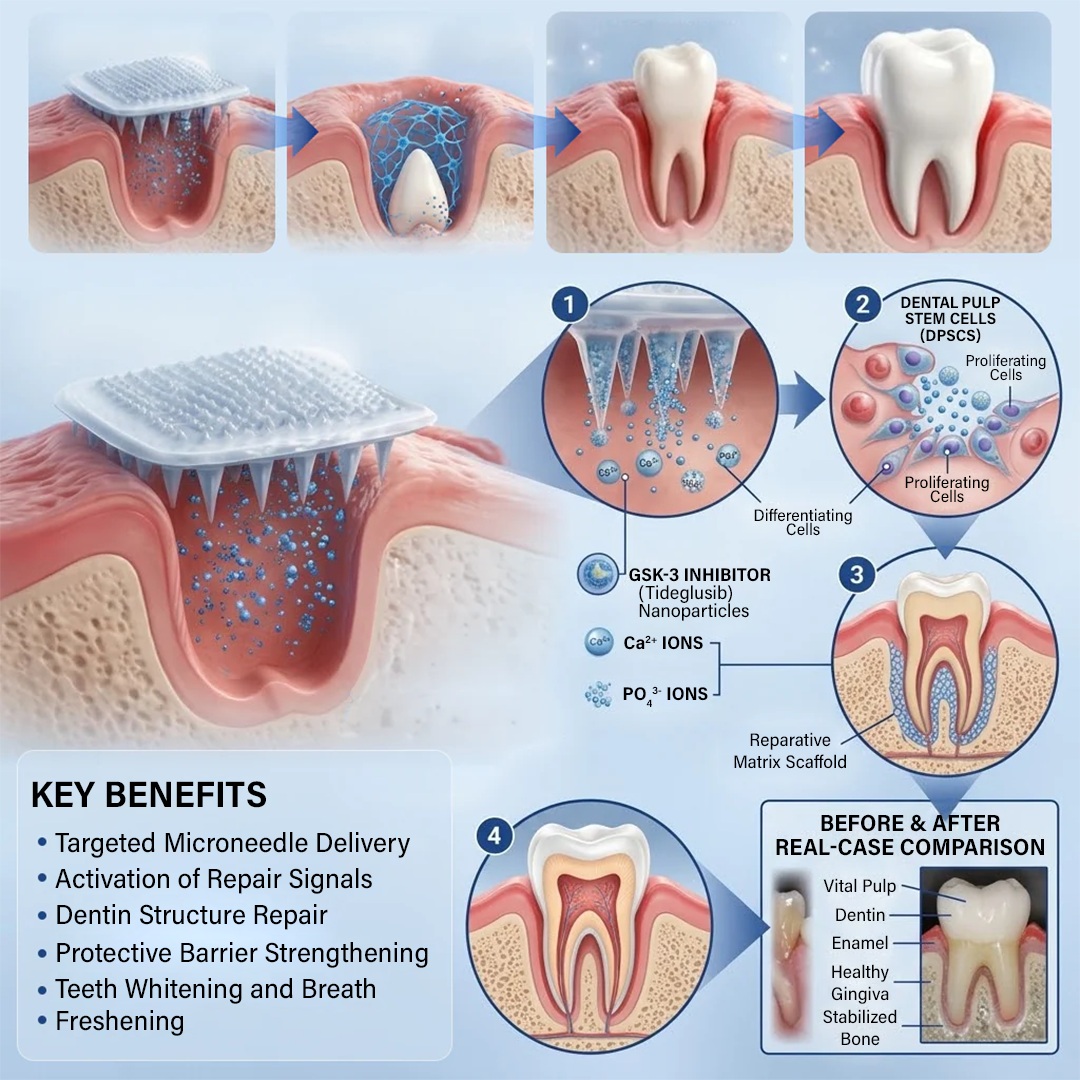 Your Smile🦷Ceoerty® Tooth & Gum Repair Fast-Dissolving Microneedle Patch✨ (𝟓-𝐢𝐧-𝟏 💎 𝐑𝐞𝐛𝐮𝐢𝐥𝐝 𝐄𝐧𝐚𝐦𝐞𝐥 & 𝐃𝐞𝐧𝐭𝐢𝐧 • 𝐒𝐭𝐫𝐞𝐧𝐠𝐭𝐡𝐞𝐧 𝐆𝐮𝐦𝐬 • 𝐄𝐫𝐚𝐝𝐢𝐜𝐚𝐭𝐞 𝐓𝐚𝐫𝐭𝐚𝐫 & 𝐎𝐝𝐨𝐫 • 𝐖𝐡𝐢𝐭𝐞𝐧𝐢𝐧𝐠 • 𝐒𝐭𝐨𝐩 𝐓𝐨𝐨𝐭𝐡 𝐒𝐞𝐧𝐬𝐢𝐭𝐢𝐯𝐢𝐭𝐲)