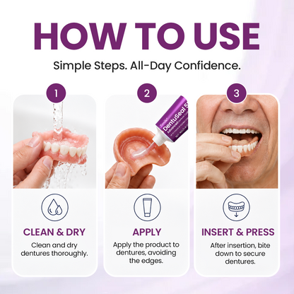 Timilk® DentuSeal 5D Advanced Denture Cushion Adhesive 🦷 Up to 5 Days of Flexible Cushion Hold